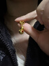 世纪缘珠宝古法黄金吊坠女999足金三花萌马珐琅点睛吊坠送女友礼物 3.91g三花萌马吊坠【绿】 实拍图