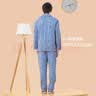宜而爽【100%纯棉 可外穿】睡衣套装男士翻领家居服 实拍图