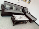 墨宸沙发 紫金檀木实木沙发新中式客厅大小户型冬夏两用转角储物家具 四人位+贵妃+茶水柜+茶几+电视柜 实拍图
