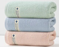 新亚毛巾纯棉AAA抗菌大毛巾简约全棉成人洗脸巾吸水洁面巾洗澡加厚A类 【A类纯棉抗菌】绿+粉+蓝 3条 实拍图