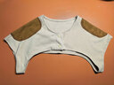 佰茹宏德绒护肩保暖肩周炎男女士坎肩睡觉专用护肩膀保护套非医用披肩套 米黄色无领（带贴片） M（120斤）以下 晒单实拍图