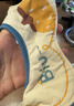 爱贝迪拉（AIBEDILA） 婴儿口水巾4条纯棉印花围嘴宝宝360°旋转饭兜3层新生儿防水围兜 实拍图