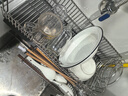 霜山沥水架304不锈钢碗碟收纳架子多功能家用厨房台面碗筷沥水篮 【单层套装】长50.5*宽21*高18cm 实拍图