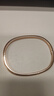 Colaivkloia情侣手镯男女款钛钢手环素圈满天星时尚手饰品生日礼物送男女友 TC0318玫瑰金色素圈 M码【131-155斤】 实拍图