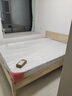 意米之恋橡胶木实木床大板床 1.5m*2m床+15cm椰棕床垫包安装DBA-09 (套装) 实拍图