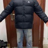 骆驼羽绒服男防泼水鸭绒男女加厚户外防寒冬季面包服外套女 黑色 男女同款,7674B 2XL 实拍图