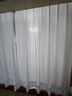 京东京造天丝绒白纱帘 不透人半遮光窗纱客厅阳台挂钩窗帘 宽3*高2.65米 实拍图