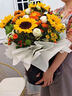 冉子花坊鲜花速递同城配送向日葵混搭抱抱桶玫瑰送女友爱人生日礼物真鲜花 抱抱桶混搭 实拍图