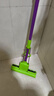 妙洁胶棉拖把27cm杆长120共2头滚轮式懒人家用一拖净免手洗海绵吸水 实拍图