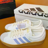 adidas「T头鞋」VL COURT 2.0复古休闲板鞋德训鞋阿迪达斯轻运动 汉玉白/蓝色/金色 (推荐女生选小半码)   38 实拍图