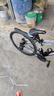 EG7山地自行车成人学生变速越野单车双减震赛车26寸青少年男女 辐条【加厚防滑轮-更安全】黑白 26寸21速【适合：160-180CM】 实拍图