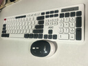 AOC KM720无线键盘鼠标套装 电脑键盘 撞色键盘 防溅洒设计 商务办公家用键盘 白色 实拍图