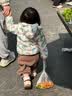 巴厘小猪【双面绒】儿童羊羔绒裤子秋冬宝宝加绒保暖裤男童加厚女童休闲裤 深咖 90 实拍图
