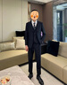 花花公子（PLAYBOY）西装男韩版修身男士休闲小西装外套上衣服潮流帅气职业西服套装男 黑色【一扣单件】 XL 175 实拍图