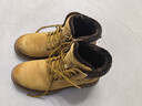 骆驼（CAMEL）马丁靴男王俊凯同款工装大黄靴女冬季穿搭通勤金甲户外徒步登山鞋 G122W7757TR金黄色-男【加绒】 43 实拍图