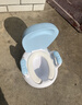小哈伦儿童马桶婴儿坐便器婴幼儿尿盆小孩宝宝小便器3D软垫坐垫天蓝 实拍图