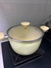 苏泊尔（SUPOR）汤锅不粘锅炖锅陶瓷家用奶锅加厚煲汤煎炒蒸锅煮粥电磁炉燃气通用 【健康陶瓷覆层】汤锅+蒸格 22cm 实拍图