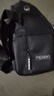 运动跑步包男休闲斜挎包手机包防泼水健身包女单肩包 黑色 实拍图