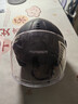 永久新国标3C认证电动车3/4头盔防雾防风保暖秋冬季摩托车骑行男女士四季通用安全帽 502双镜【亚黑】 实拍图