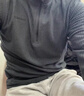黑冰男款抗菌轻量舒适保暖1/2拉链抓绒衣男士抓绒内胆 FAF1101 灰黑色 XL 实拍图