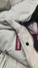 鸭鸭（YAYA）孙颖莎同款羽绒服男女2025冬季新款中长款泡芙防寒加厚保暖外套HY 月光白色-YE5B000706A M /170 实拍图