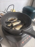 美的（Midea）钛陶电炒锅 电蒸锅 分体式电煮锅不沾多功能一体炒菜专用锅电火锅煎锅 4.3L煎饼锅HCG2818S配蒸笼 实拍图