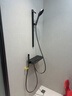 九牧（JOMOO） 集成升降花洒淋浴花洒硅胶除垢三功能花洒头喷枪分体淋浴器35324 【枪灰】 实拍图