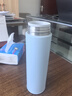 米家旋盖杯 保温杯 316不锈钢真空水杯 便携大容量咖啡杯 500ml雾蓝色 实拍图