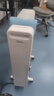 美的（Midea）【白玉】取暖器/电暖器/电暖气家用/烤火炉/13片节能速热/电热油汀/油酊/加热器/烘衣加湿HYX22N 实拍图