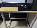 舒客艺家 电脑桌台式小户型小桌子家用学习桌写字办公书桌电竞长条桌子 木纹白架单桌80*50*74 加固电脑桌 实拍图