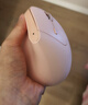 B.O.W航世 MD190mini 无线蓝牙办公鼠标 中小手人体工学鼠标垂直 平板笔记本台式电脑通 茱萸粉 实拍图
