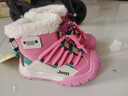 JEEP吉普女童雪地靴防滑冬季2025新款高帮儿童棉鞋卡其棕/蔷薇粉28 实拍图