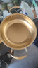 【韩剧同款】加厚不锈钢干锅海鲜锅火锅金色平底浅锅双耳锅泡面锅 迷你款17cm【金色】双柄汤锅 实拍图