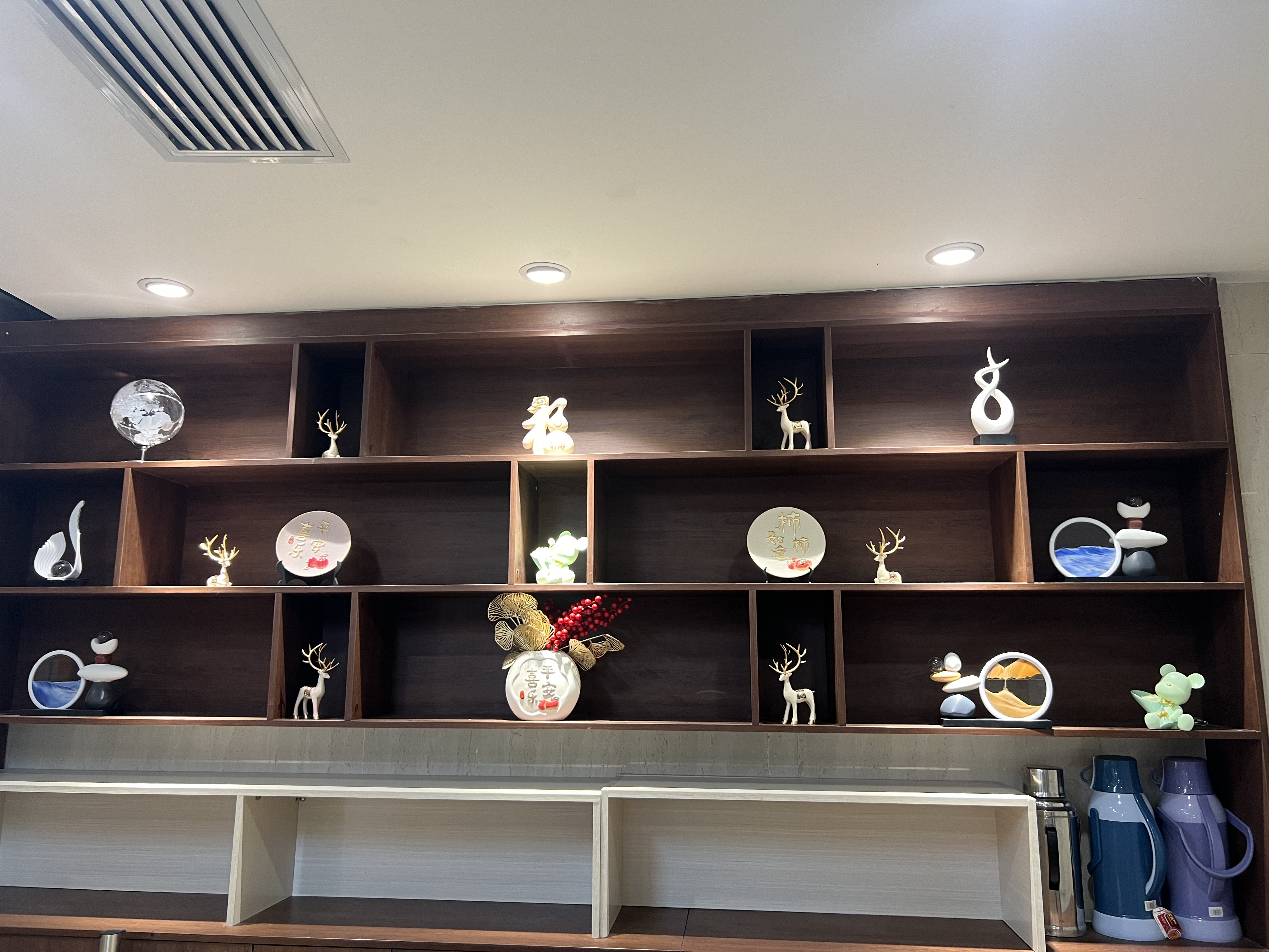 赟娅时来运转流沙画摆件客厅电视柜酒柜玄关轻奢高档高级装饰品办公室 【背靠金山4件套】石来运转摆件 实拍图