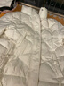 雅鹿2025新款轻薄羽绒服女舒适大码简约百搭短款立领潮流宽松女士外套 米色 L 推荐120-140斤 实拍图