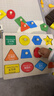 MKBIBI婴儿蒙氏早教玩具1-3岁儿童形状配对套柱嵌板手抓板生日礼物 实拍图