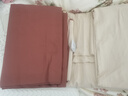 京东京造意式瓷磨四件套 60支长绒棉磨毛A类100%纯棉全棉床单被套床上冬天保暖单双人1.5m肉桂红 实拍图