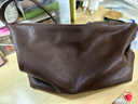 裘真情人节礼物【明星推荐】经典hobo包植鞣牛皮腋下通勤休闲饺子女包 咖啡色-大号 暂不预售 小包/大包 实拍图