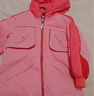 马骑顿童装女童冬中长款儿童保暖加厚连帽羽绒服 樱花粉 160 充绒量192g 实拍图