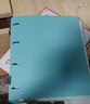 离草 4孔活页夹文件袋套装合同学生大容量强力夹湖水蓝+薄荷绿 11孔升级加厚透明文件袋60个*2 晒单实拍图