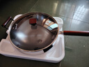 九阳（Joyoung）炒锅铁锅健康无涂层精铁锅家用炒菜锅炉灶通用34cm带盖C122 实拍图
