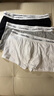 Calvin Klein内衣【新年礼物】男士本命年新年红三条装ck低腰棉质防夹臀内裤男 U2664998-太空黑/月光白/椰青灰 3条 XL 实拍图