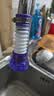 乐之馨厨房水龙头防溅头延伸器防溅水神器万能接头起泡器过滤出水嘴加长 防溅过滤-兰紫色防溅头 一个装 水龙头通用 实拍图