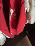 婧麒宝宝拜年服连体衣服冬装夹棉百日宴满月红色新生婴儿过年 红色吉祥如意【保暖款】 73cm 实拍图