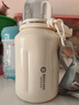 富光拾喜（FUGURNG BESTJOY）保温杯大容量户外运动便携学生茶杯316不锈钢手提杯子白色1000ml 实拍图