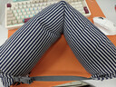 名创优品（MINISO）面包粒子枕U型枕学生午睡枕旅行便携办公室护颈枕生日礼物 蓝灰色 实拍图
