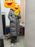 坦博尔羽绒服女士长款泡芙新国标90绒连帽冬季保暖外套530832D乌鹊灰155 实拍图