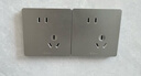 公牛（BULL） 开关插座86型暗装墙壁插座五孔插座网线网络大面板G12系列星空灰 斜五孔10只装（优先发货） 实拍图