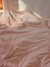 京东京造 220g牛奶绒四件套 A类秋冬加厚高克重法兰绒保暖双人床单枕套被套 1.8米床 蜜桃Milky 实拍图