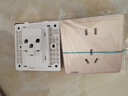 西门子（SIEMENS）开关插座 10A五孔插座面板 致典日曜金5UB14143NC032P 实拍图